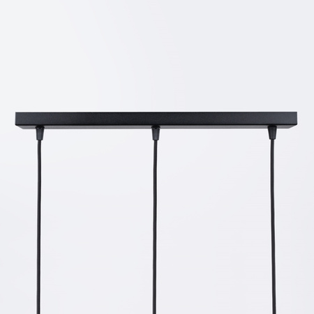 Lampa Sufitowa Wisząca Zwis 3x G9 Nieregularna Czarna Nowoczesna Brina Sollux