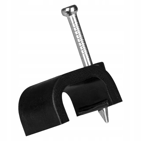 Uchwyt Kablowy Płaski FLOP KLIP YDYp3x2,5 13/7 Czarny 100szt PAWBOL