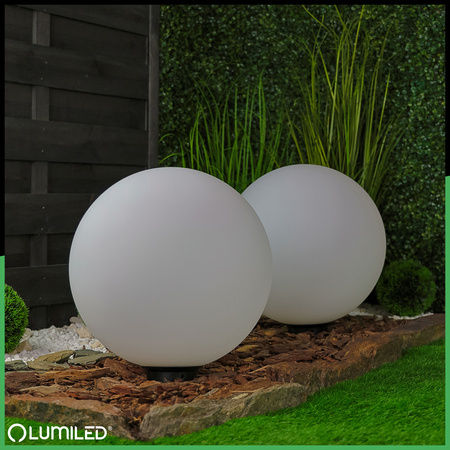 Lampa Oprawa Ogrodowa Zewnętrzna KULA LED 40CM E27 IP65 LUMIKULA2 LUMILED