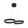 Lampa wisząca INFINITY BLACK 60W Nieskończoność Oryginalna Czarna ML5479 Milagro Metal + Tworzywo Sztuczne