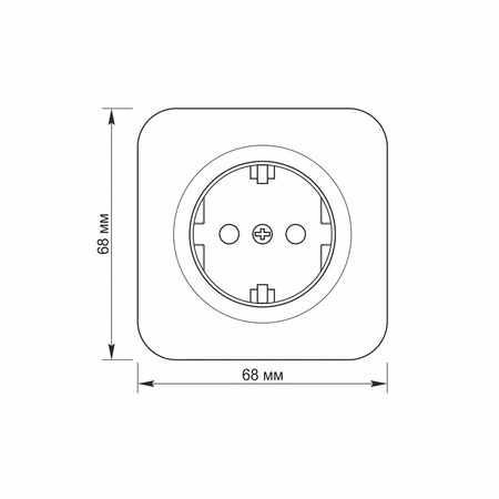 Gniazdo Elektryczne Ścienne Pojedyncze 16A Natynkowe Białe BINERA VIDEX