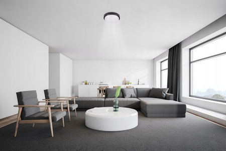 Plafon LED Lampa Oprawa Sufitowa 18W 2700K Neutralna 120° z Czujnikiem Ruchu Czarny IP54 Maks Masterled