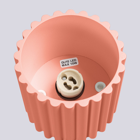 Oprawa Natynkowa GU10 Aluminiowa Brzoskwiniowa Aura Deep Space SL.1824 Sollux