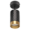 Oprawa Ścienno-Sufitowa Reflektor Punktowy GU10 Czarna Złota ARRAS Sanico Goldlux