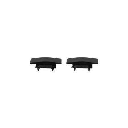 Profil Aluminiowy LED Wpuszczany Podtynkowy Czarny 1m z Kloszem Mroźny do Taśm LED + Zaślepki seria P Ecolight