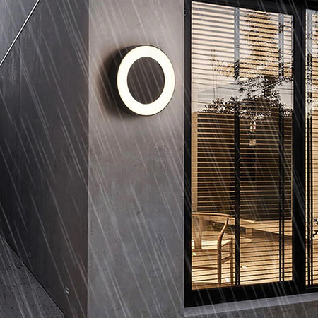 Kinkiet Ogrodowy Elewacyjny Lampa Zewnętrzna LED 12W 4000K IP54 LIBRA