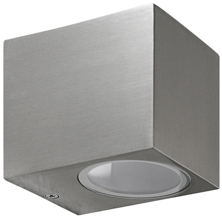 Kinkiet ogrodowy LED GU10 BOSTON GOLDLUX (Polux) PROSTOKĄTNY SATYNA