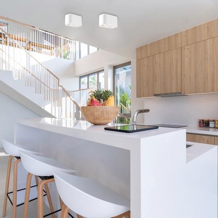 Oprawa Sufitowa Natynkowa Oprawa GU10 Biały Minimalistyczny Kobald Rabalux