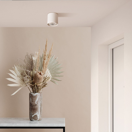 Oprawa Natynkowa GU10 Biała Złota XENO Sanico Goldlux