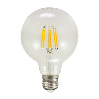 Żarówka LED E27 G95 7,5W = 75W 1055lm 3000K Ciepła 360° Filament GOLDLUX (Polux)