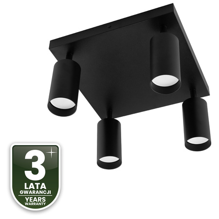 Lampa Sufitowa Plafon SPOT TUBA Reflektor Oprawa Halogenowa 4x GU10 TABULA LUMILED