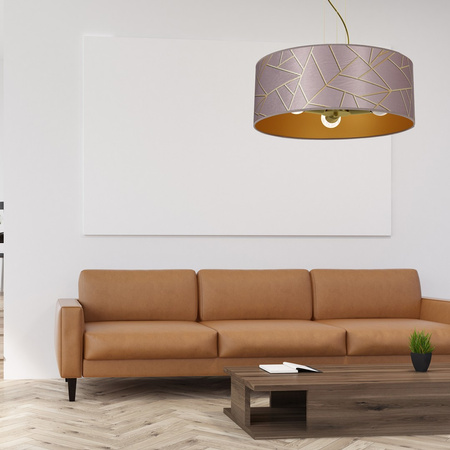 Lampa Wisząca Sufitowa ZIGGY Różowe Złoto Różowa 3xE27 Milagro