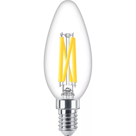 Żarówka LED E14 Świeczka B35 5.9W = 60W 806lm 2200-2700K Ciepła CRI90 FILAMENT Ściemnialna WarmGlow Philips