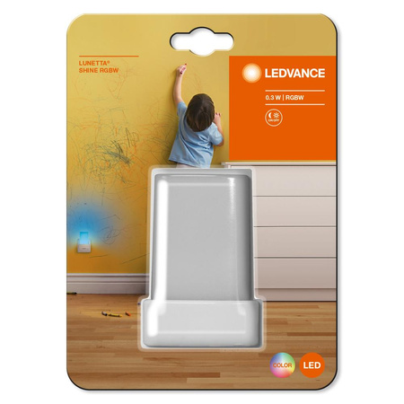 Lampka nocna ORIENTACYJNA LED LUNETTA Shine Biała 0,28W RGB IP20 LEDVANCE