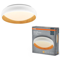 Plafon LED Lampa Sufitowa Natynkowa 24W 1200lm 3000K Ciepła 120° Biała Brązowa Ściemnialna Orbis Livia Osram