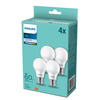 4PAK Żarówka LED E27 A60 9W = 60W 806lm 4000K Neutralna Mleczny PHILIPS 