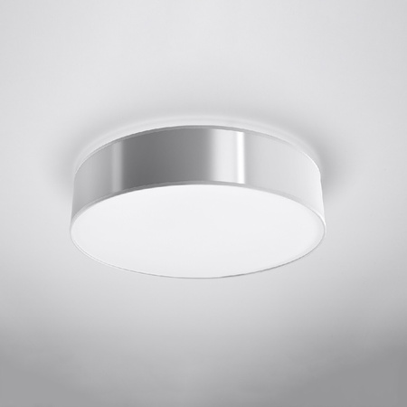 Lampa Sufitowa Oprawa Natynkowa 4x E27 Plafon Okrągła Szara Minimalistyczna Arena Sollux