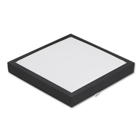 Plafon natynkowy Panel LED 18W 4000K Czarny kwadratowy Proma LVT