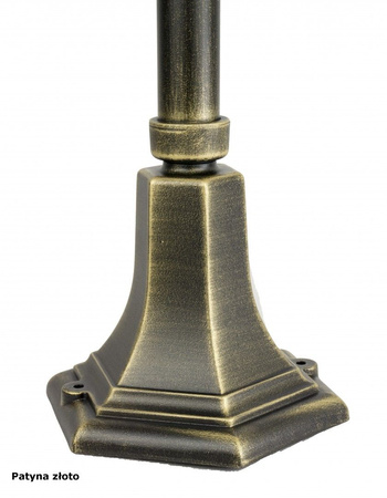 Lampa Ogrodowa Zewnętrzna Stojąca SŁUPEK Witraż K 4011/1/N E27 47cm Su-Ma