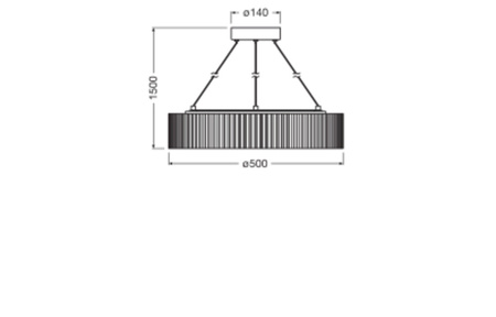 Lampa Wisząca LED 28W 3000K Oprawa Oświetleniowa Dekoracyjna Filc Szara LEDVANCE