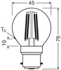 Żarówka LED P45 Kulka B22d 4W = 40W 470lm 4000K Neutralna 300° Retrofit Filament CLASSIC Osram