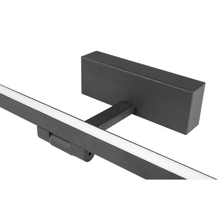 Kinkiet LED Lampa Ścienna Nad Lustro 12W 600lm 4000K 116° Czarny 50cm Lappa Masterled