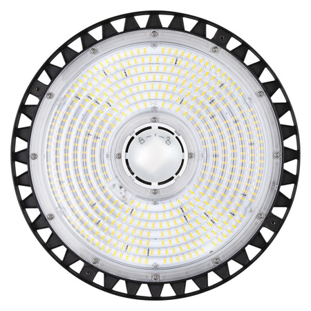 Lampa LED Oprawa Przemysłowa 190W 27000lm 4000K Neutralna z Czujnikiem Ruchu Zmierzchu Czarny IP65 IK08 High Bay Gen 4 Ledvance