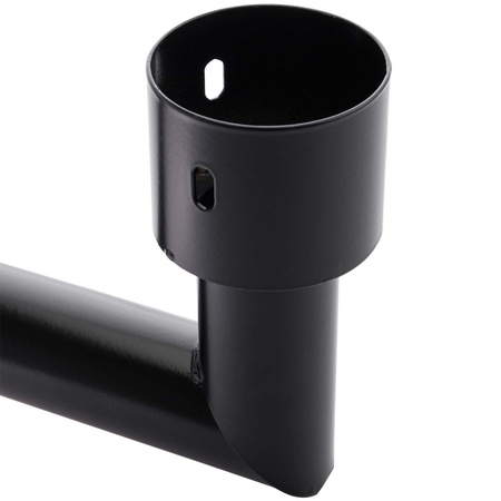 UCHWYT do Lampy ulicznej SOLARNEJ 40CM RURA ?75 mm Czarny