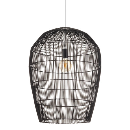 Lampa Sufitowa Wisząca E27 Czarna Skandynawska HAITI L 11168 Nowodvorski