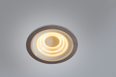 Lampa Punktowa LED Filament Oczko 9W 2700K Aluminium Spot Downlight Ripple LEDVANCE