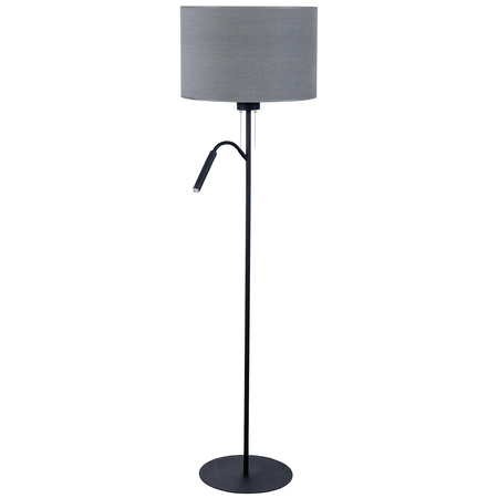 Lampa Stojąca HOTEL 9072 Nowodvorski Szara E27+G9 Podłogowa Materiał+Stal Minimalistyczna