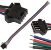 Złączka żeńska do taśmy LED RGB 4-PIN z przewodem 12mm