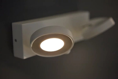 Lampa Sufitowa Reflektor LED 9W 1000lm 2200-2700K Ściemnialna WarmGlow Biała Clockwork Philips