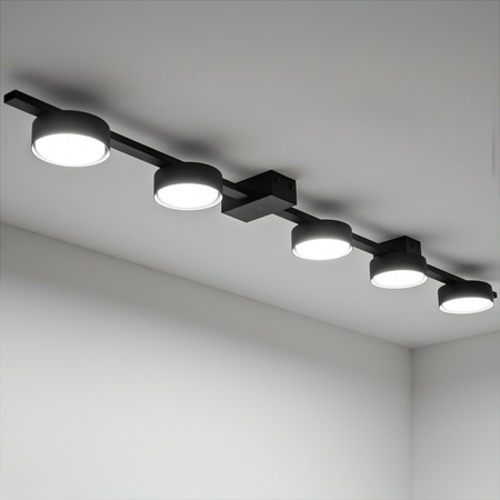 Lampa Sufitowa OVILO Oprawa Halogenowa LED 5x GX53 Kinkiet Reflektor Ścienna LUMILED