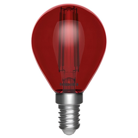 Żarówka LED E14 G45 4,5W Filament Czerwona TOSHIBA