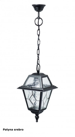 Lampa Ogrodowa Zewnętrzna Wisząca LED Witraż K 1018/1/N E27 Su-Ma