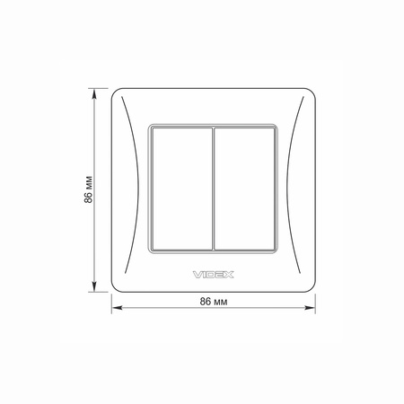Przełącznik Włącznik Schodowy 2-biegunowy 10A Natynkowy Czarny BINERA VIDEX