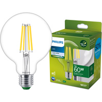 Żarówka LED E27 Kula G95 4W = 60W 840lm 210lm/W 4000K Neutralna 300° KLASA A UltraEfficient Philips