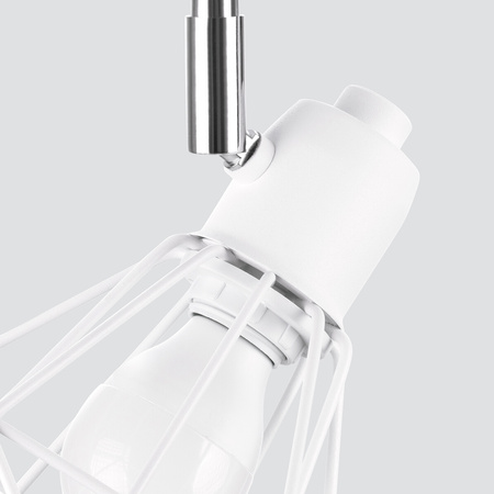 Lampa Sufitowa Listwa Oświetleniowa 2x E14 Żyrandol Geometryczna Biała Nowoczesna Artemis Sollux