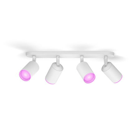 Lampa Sufitowa LED Reflektor 16.8W 1600lm IP20 White and Color Ambiance RGB + TW Biała Inteligentna SMART Zigbee Bluetooth Fugato Philips HUE