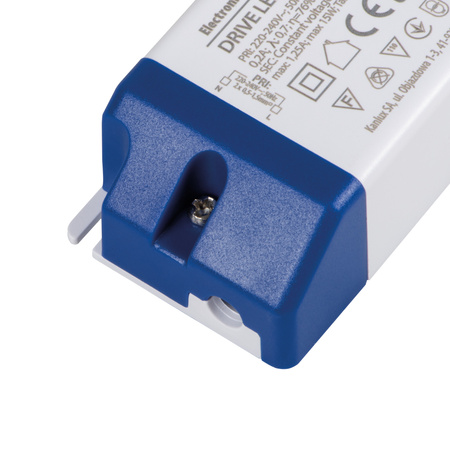 Zasilacz Elektroniczny Stałonapięciowy do Oświetlenia LED 15W 12V DC 1.25A Biały DRIVE KANLUX