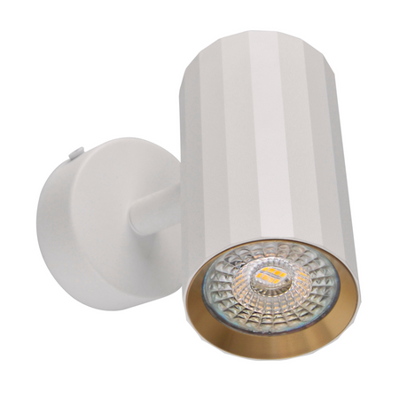 Oprawa Ścienno-Sufitowa Reflektor Punktowy GU10 Biała Złota NICEA Sanico Goldlux