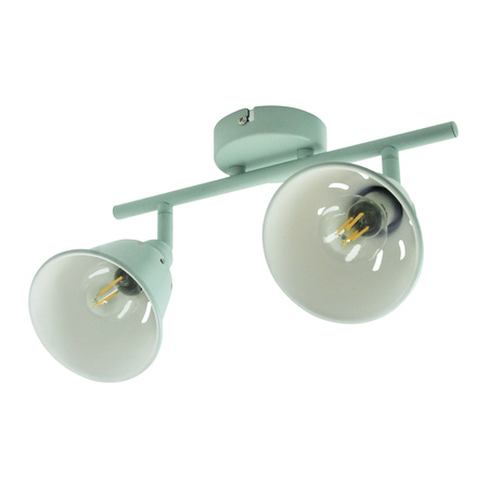 KINKIET FIONA oprawa ścienna 2xE14 do sufitu MIĘTA GOLDLUX (Polux)