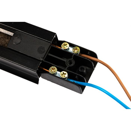 Zestaw Szyna Oświetleniowa Szynoprzewód 2m + 4x Reflektor Szynowy LED Lampa GU10 Czarno - Złota