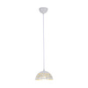 Lampa wisząca LISA 1xE27 18 cm Biała Elegancka ML6138 Milagro Metal