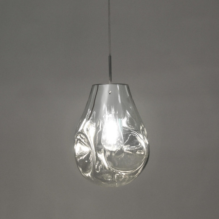 Lampa wisząca sufitowa szklana KIMBERLY CHROME chrom 1x E27 GOLDLUX (Polux)