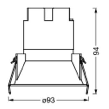 Panel LED Oprawa Podtynkowa Punktowa 10W 800lm CCT Oczko Spot Biały Downlight Slim Ledvance