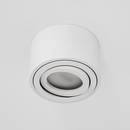 Oprawa Natynkowa HALOGENOWA Tuba Spot Ruchoma Okrągła Biała 50mm + Wkład LED 5W 4000K AMAT-S LUMILED