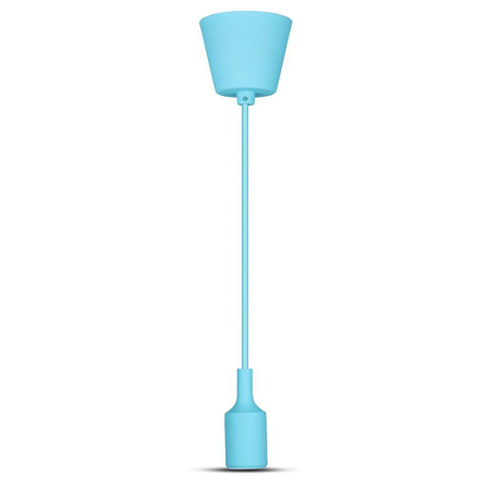 Lampa Wisząca Oprawa E27 Silikonowy klosz niebieski VT-7228 V-TAC