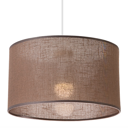 Lampa Wisząca Sufitowa VIVIAN E27 Abażur Brązowa LM-1.209 Lamkur